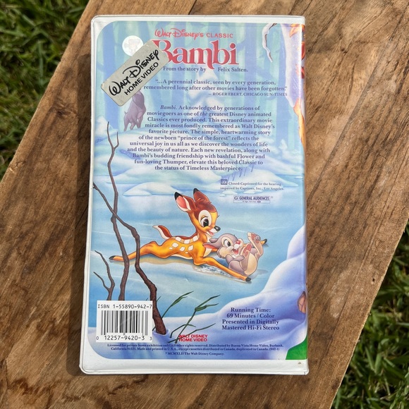 DISNEY VHS Bambi BLACK DIAMOND EDITION Original Animated Classic. - Picture 2 of 3